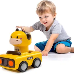 Press & Go Friction-Powered Animal Racing Car for Toddlers, Motor Skills Toy-32