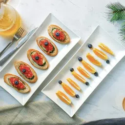Premium Rectangular Serving Platters Trays for Party Food Appetizer Snack plate Tray-15
