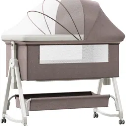 Pluto 3-in1 Baby Crib Cradle with Mosquito Net – Bassinet with Adjustable Height-12