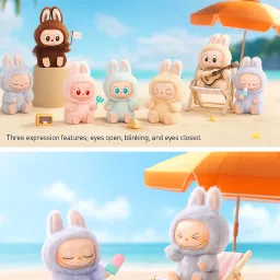toddlers buddy Labubu Plush Keychain, Multipurpose Decorative Soft Toy - 13 cm image 3