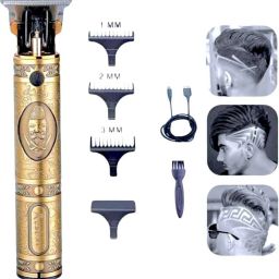 UZAN Maxtop t99 Professional Golden Metal Body Trimmer kit K147 Fully Waterproof Grooming Kit 90 minRuntime 4 Length Settings-23