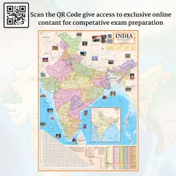smartbook (COMBO OF 5 MAPS/CHARTS WITH COMPLIMENTARY HIGHLIGHTER & MAGNIFYING GLASS) INDIAN History of India Chart With India & World Map (Both Political & Physical)| Set Of 5| Map Size (28 * 40 Inch) (23 * 36 Inch)| Paper Mint| Complimentary Highlighter & Magnifying Glass| Best Useful for UPSC, SSC, IES and other Competitive Exams. (All English Maps) Paper Print. Paper Print image 2