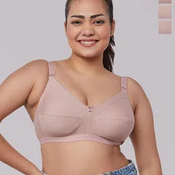 MAASHIE Pack Of 3 Non-Padded Non-Wired Everyday Full Coverage Bra-picture-18