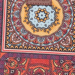 ZOUK Brown Ethnic Motifs Printed Laptop Structured Shoulder Bag image 2