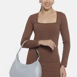 Lino Perros Textured Structured Baguette Bag image 3