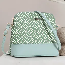 Exotic Geometric Printed PU Sling Bag-20
