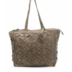 KOMPANERO Embellished Leather Structured Shoulder Bag-39