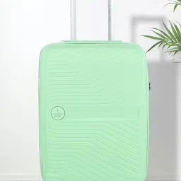 Nasher Miles Green Solid Hard-Sided Small Trolley Bag-21