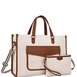 Womanix Colourblocked Shopper Handheld Bag-51