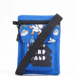 Bewakoof Blue Graphic Printed Sling Bag-picture-14