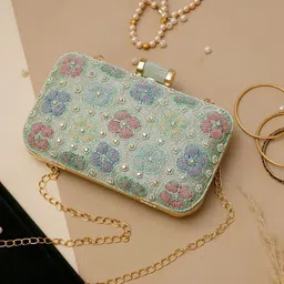 Swisni Embellished Structured Handheld Bag-picture-11