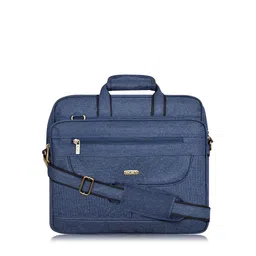 LOREM Unisex Blue Textured Laptop Bag-49