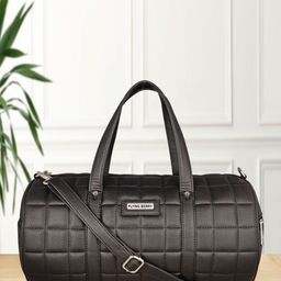 FLYING BERRY Unisex Black Textured Duffel Bag-47