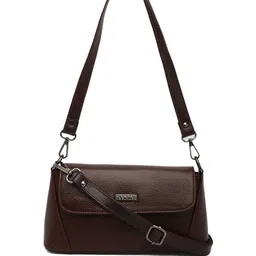 Stamp Leather Structured Sling Bag-26