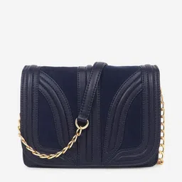 Black Spade Structured Sling Bag-19
