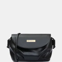 Mast & Harbour Black Pleated Sling Bag-42