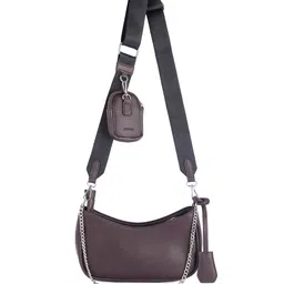 CERES Women Brown Vegan Leather Crossbody Sling Bag-20