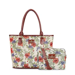 THE CLOWNFISH Floral Embroidered Leather Sling Bag & Handbag-37
