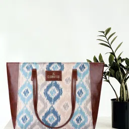 THE CLOWNFISH Floral Printed Structured Tote Bag-10