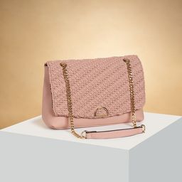 Forever Glam by Pantaloons Texured Structured Sling Bag-image-30