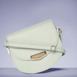 DressBerry Mint Green Solid Sling Bag-24