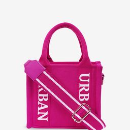 Rizir Women Typography Printed Crossbody Cotton Handheld Bag-33