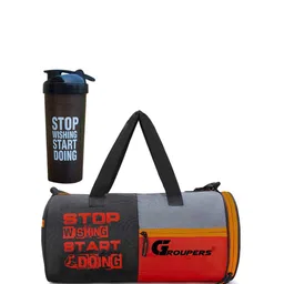 GROUPERS Colourblocked Medium Foldable Sports or Gym Duffel Bag-picture-43
