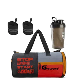 GROUPERS Colourblocked Medium Foldable Sports or Gym Duffel Bag-picture-18
