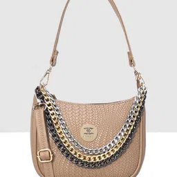 ESBEDA Textured PU Half Moon Hobo Bag-27