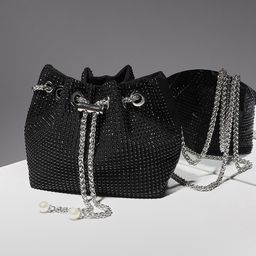 HAUTE SAUCE by Campus Sutra Embellished Half Moon Sling Bag-54