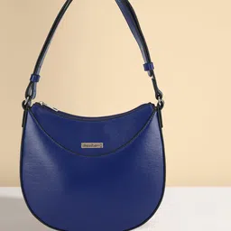 DressBerry Blue Half Moon Hobo Bag-12
