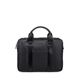 MAI SOLI Men Textured Leather Multi-Pockets Carter Laptop Bag-48