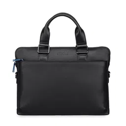 MAI SOLI Men Textured Leather Slim Cooper Laptop Bag-11