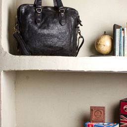 ART N VINTAGE Unisex Textured Leather 18 Inches Laptop Bag-20