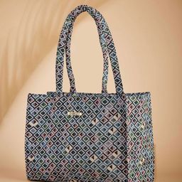 FARGO Geometric Printed Zip Detail Handheld Bag Up to 16 inch-19