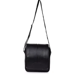 Martucci Black Structured Sling Bag-7