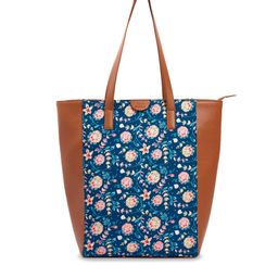 TEAL BY CHUMBAK Floral Printed Tote Bag-image-41