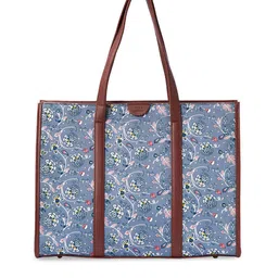 TEAL BY CHUMBAK Floral Printed Oversized Shoulder Bag-53