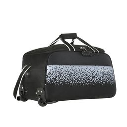LAVIE SPORT Unisex Pixel Wheels Printed Cabin-Sized Trolley Duffle Bag 45L-image-4