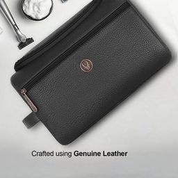 WildHorn Textured Leather Toiletry Travel Bag-15