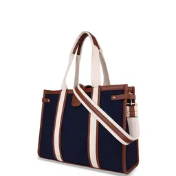 Womanix Striped Structured Handheld Bag image 2
