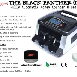 SWAGGERS Best quality with Big LCD Display Currency/Money/Note/cash (MG, UV, IR) Note Counting Machine image 3
