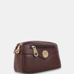 ESBEDA Solid Boxy Shape Structured Sling Bag image 2