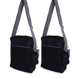 Kuber Industries Pack Of 2 Leather Crossbody Messenger Bag-58