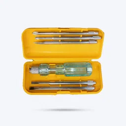 5-in-1 All-Purpose Repair Screw Driver Tool Kit with Neon Bulb Combination Screwdriver Set-13