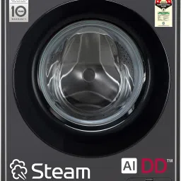 8 kg 5 Star with AI Direct Drive Washer with Steam Fully Automatic Front Load with In-built Heater Black-6
