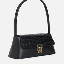 haute sauce by  campus sutra HAUTE SAUCE by Campus Sutra Textured Structured Handheld Bag image 3