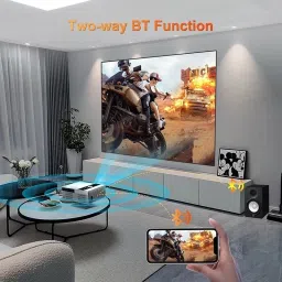 Toptro X6 Smart Auto Focus Full HD Projector WiFi HDMI ARC YouTube Prime Video Hotstar (12000 lm / 1 Speaker / Wireless / Remote Controller) Portable Projector image 5