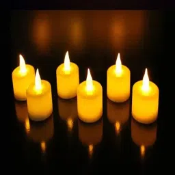 LED Tealight Candles Light Flameless Heatless Battery Powered for Wedding Party Candle-image-98