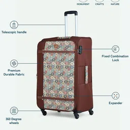 ZOUK Jammu Kaleen Saira Trolley Bag (Medium) image 2